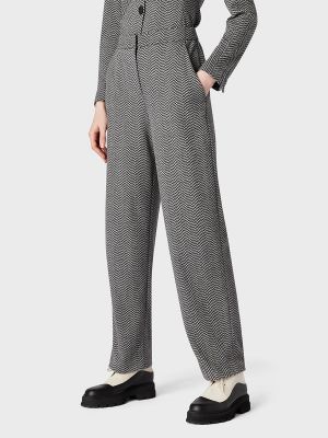 Pantalones de punto Emporio Armani gris