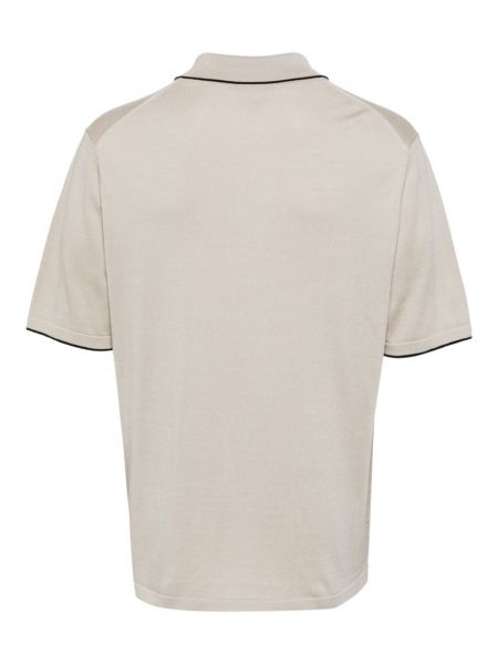 Medvilninis polo marškinėliai Paul Smith smėlinė