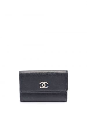 Кожено портмоне черно Chanel Pre-owned