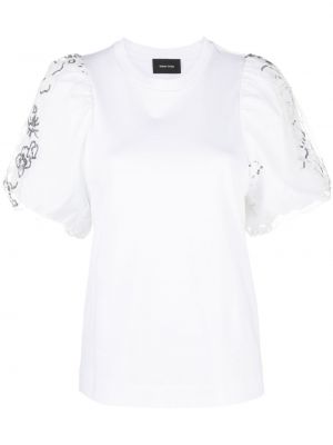 T-shirt con paillettes Simone Rocha bianco