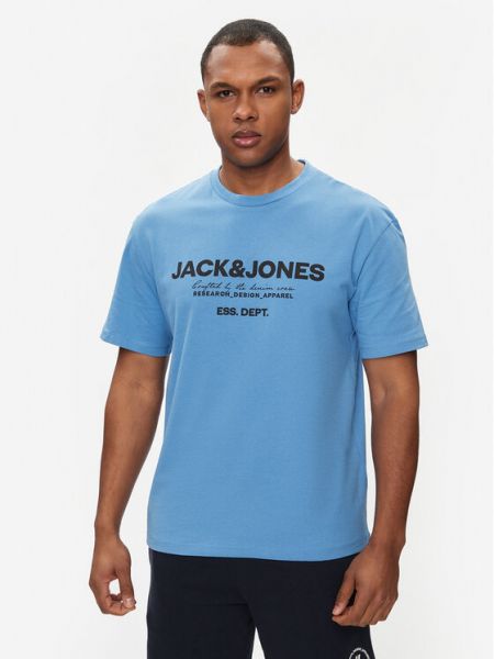 Laza szabású póló Jack&jones kék