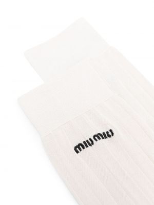 Socken mit stickerei Miu Miu