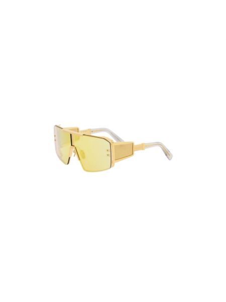 Okulary przeciwsłoneczne oversize Balmain żółte