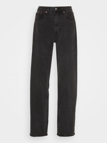 Jeansy relaxed fit Abercrombie & Fitch czarne