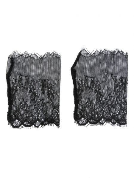 Rękawiczki koronkowe Atu Body Couture czarne