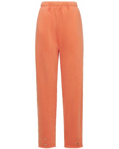 Pantaloni cu nasturi Les Tien portocaliu