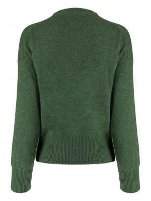 Sweter z kaszmiru z okrągłym dekoltem Pringle Of Scotland zielony