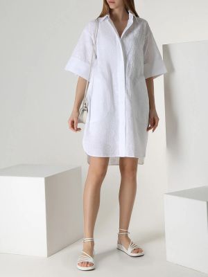 Платье-рубашка Karl Lagerfeld белое