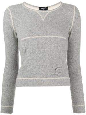 Pull en cachemire Chanel Pre-owned gris