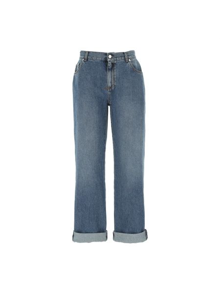 Niebieskie proste jeansy Alexander Mcqueen