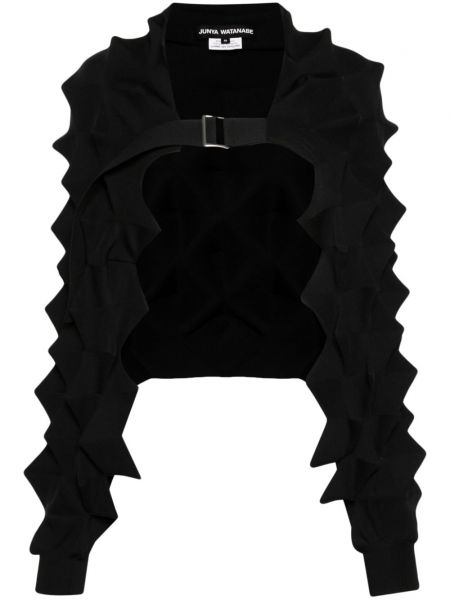 Cardigan tricotate cu imprimeu geometric Junya Watanabe negru