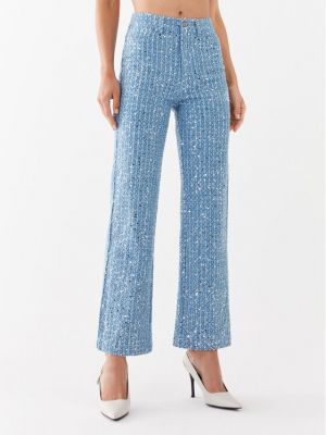 Priliehavé džínsy s rovným strihom Rotate modrá