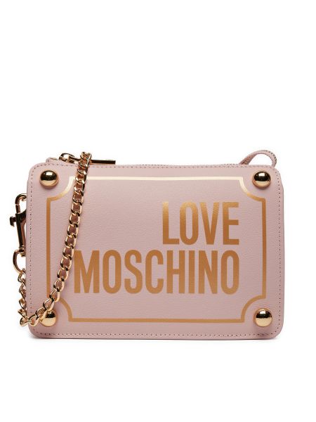 Чанта през рамо Love Moschino розово