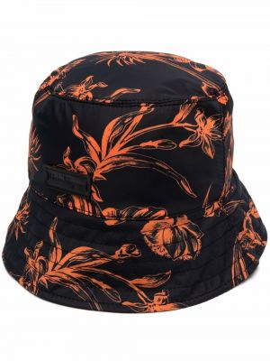 Sombrero de flores Salvatore Ferragamo negro