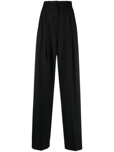 Pantalon taille haute plissé Sportmax noir