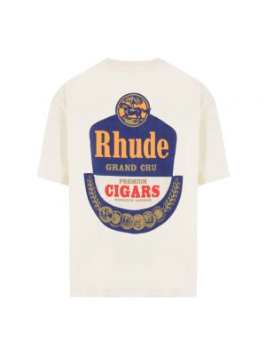 T-shirt mit print Rhude weiß