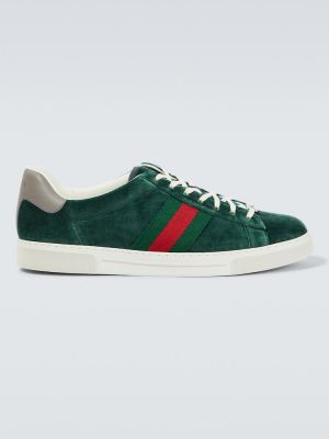 Aksamitne sneakersy Gucci Ace