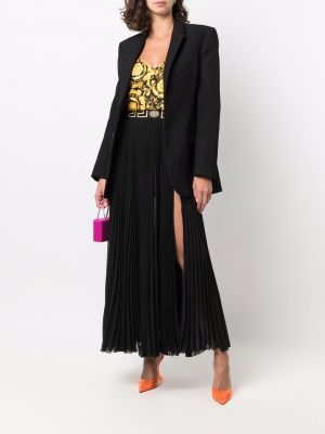 Falda larga Versace negro