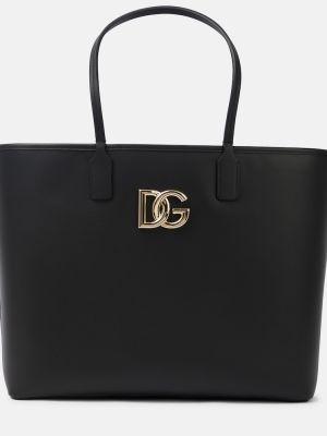 Кожаная сумка Dolce&gabbana, черная