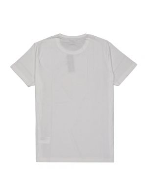 Camisa de algodón con estampado Paciotti blanco
