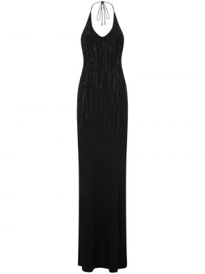 Коктейлна рокля с пайети Dsquared2 черно