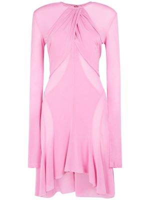 Viskózové mini šaty Isabel Marant růžové