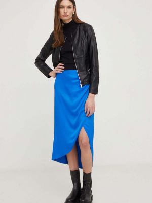 Midi sukně Answear Lab modré