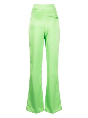Spodnie plisowane Genny zielone