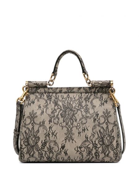 Spitzen tasche mit print Dolce & Gabbana Pre-owned braun
