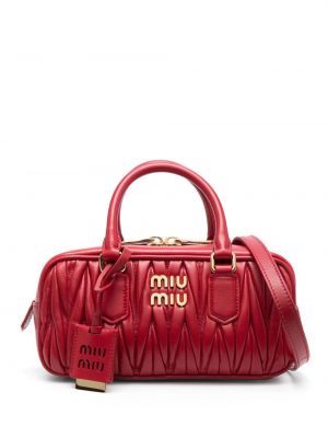 Kožená nákupná taška Miu Miu