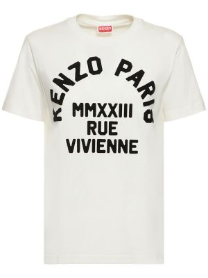 Voľné tričko Kenzo Paris biela