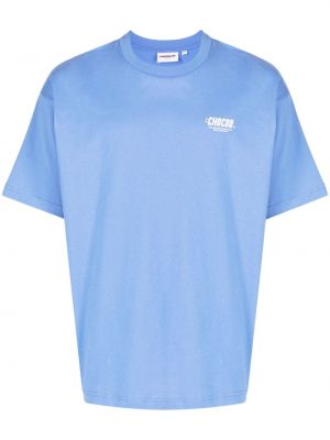 T-shirt con stampa Chocoolate blu