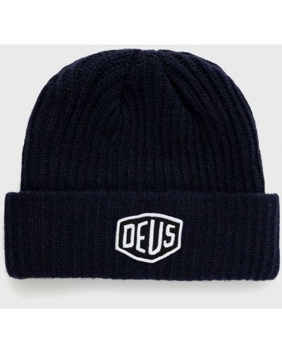 Вовняна шапка Deus Ex Machina синя