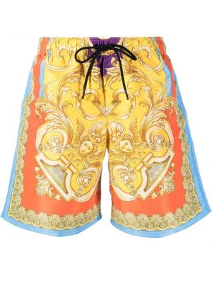 Trykt shorts Versace gul