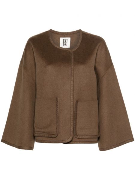 Woll lange jacke By Malene Birger braun