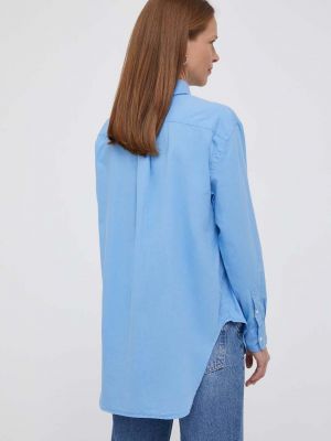 Laza szabású pamut ing Polo Ralph Lauren kék