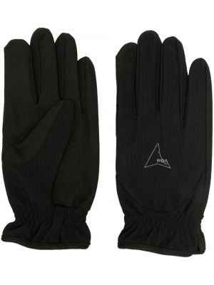 Rękawiczki z nadrukiem Roa czarne
