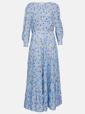 Μάξι φόρεμα με σχέδιο Rixo μπλε