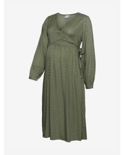 Puntíkaté šaty Mamalicious zelené