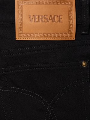 Puuvillased teksapüksid Versace must