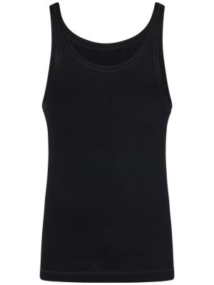 Bavlněná košile jersey Dolce & Gabbana černá