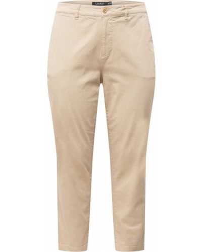 Pantaloni chino Lauren Ralph Lauren Plus beige