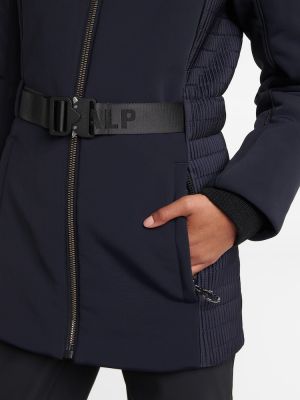 Lyžařská bunda s kožíškem Fusalp modrá