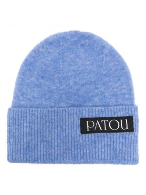 Woll mütze Patou blau