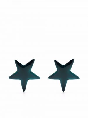 Pendientes oversized de estrellas Saint Laurent azul
