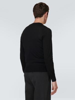 Вълнен пуловер Tom Ford черно
