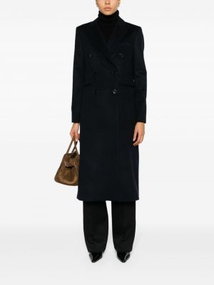 Manteau en laine Victoria Beckham bleu