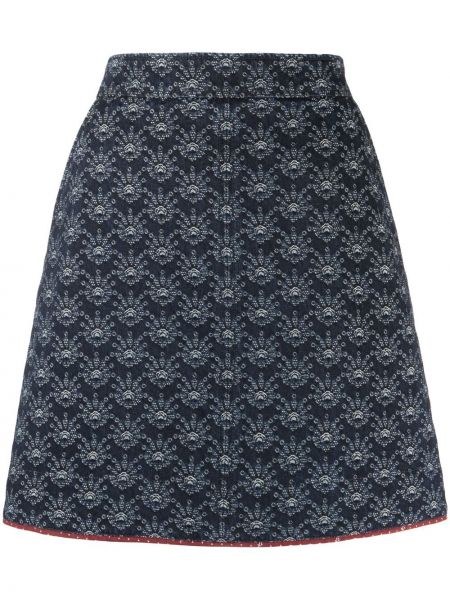 Mini suknja s printom See By Chloé plava