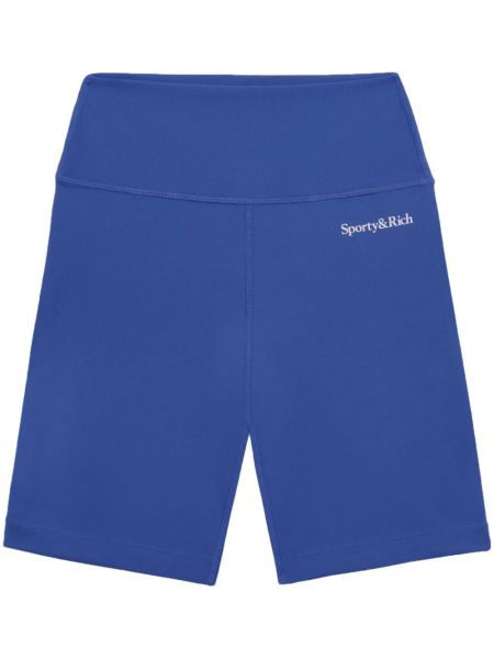 Kratke hlače s potiskom Sporty & Rich modra