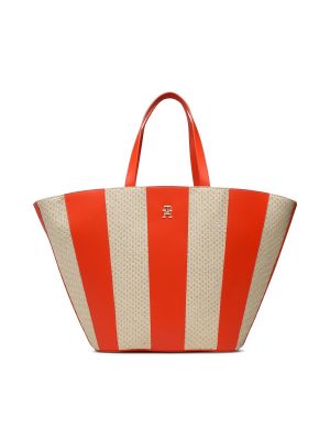 Плажна чанта Tommy Hilfiger оранжево